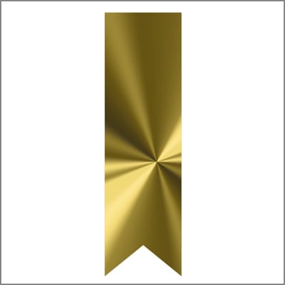 Sticker - "GLANS GOUD" - Etiket - Vaantje - 85x25mm - Goud - Hoogwaardige Kwaliteit - Sluitzegel - Inpak Sticker