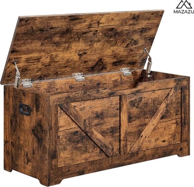 MIRA Home - Opbergkist - Opbergmeubel - Bruin - Spaanplaat - 100x40x46cm