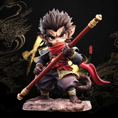 16cm/6.3in Anime Black Myth Figuur Wukong Actiefiguren Pvc Standbeeld Bureau Ornament Verzameling Model Speelgoed Cadeaus
