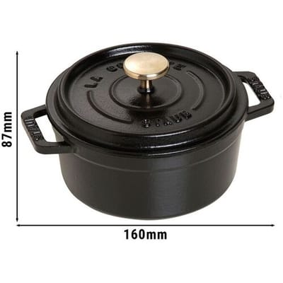 STAUB LA COCOTTE - Kookpot - Ø 120mm - Gietijzer - Zwart