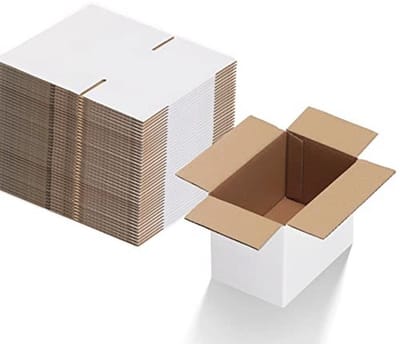 40 Stuks Kartonnen Dozen 6x4x4 inch - Witte Verzenddozen voor Kleine Voorwerpen