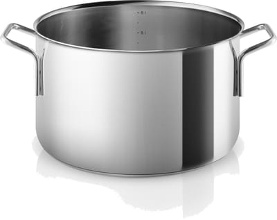 Eva Trio Roestvrijstalen steelpan, kookpot, geschikt voor inductie, aluminium, roestvrij staal, gepolijst staal, 6,5 L, 302465