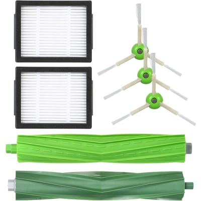 Set van 7 vervangende accessoires Set gereedschap voor iRobot Roomba i7 i7+/i7 Pack of 7 donkergroene kleur/groen