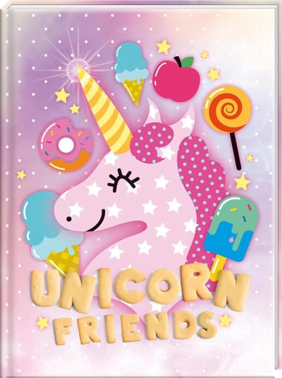 Vriendenboek - Thema: Unicorn - Peuters, Kleuters & Kinderen - Vriendenboekje / Vriendinnenboekje - Schoolvrienden - Basisschool Vriendenboek - Unicorn / Eenhoorn /Paarden & Pony's- School & Kinderopvang Schoencadeau - Sinterklaas - kado - Feestdagen