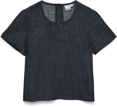 VERO MODA - VMKIRSTIN SS DENIM TOP SI353 - Dames - Blouses