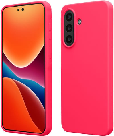 kwmobile telefoonhoesje geschikt voor Samsung Galaxy A57 5G - Hoesje met siliconen coating - Smartphone case in neon roze