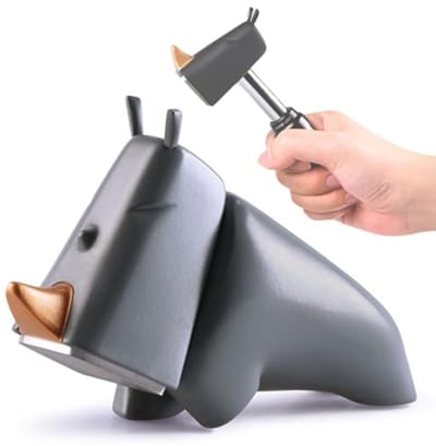 Kleine hamer in diervorm - stijlvolle en functionele mini-hamer met multitool - compact, duurzaam en draagbaar - perfect voor thuis en op kantoor