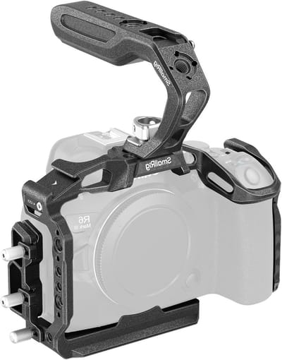 Handheld Cage Kit voor Canon R6 Mark III met Handvat, Compleet Cage en Kabelklem voor HDMI en USB-C - 5960