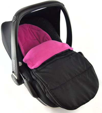 Autostoel Voetenzak - Baby Zitje - Comfortabel Reizen - Wind- en Waterafstotend - 41 x 308 x 125 cm - Roze
