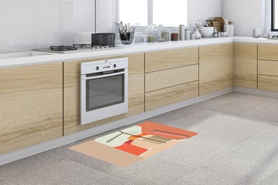 Keukenloper - Loper keuken - Stroomkabel - Zomer - Pastel - 120x50 cm - Keukenloper vinyl