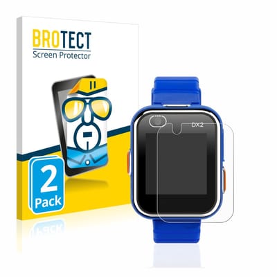 BROTECT - Screenprotector voor Vtech Kidizoom Smart Watch DX2 - Folie Beschermfolie transparant 2 Stuks