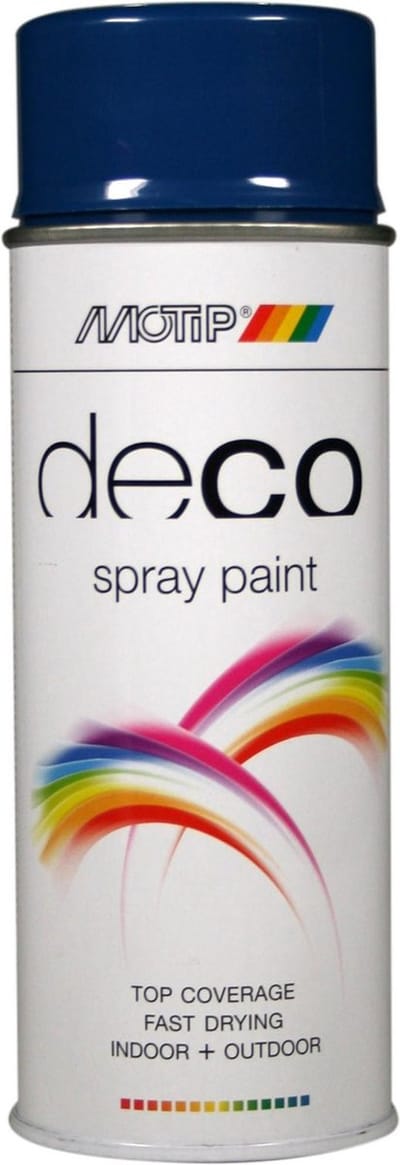 Motip deco alkyd hoogglans lak RAL 5010 enzian blauw (01634) - 400 ml.