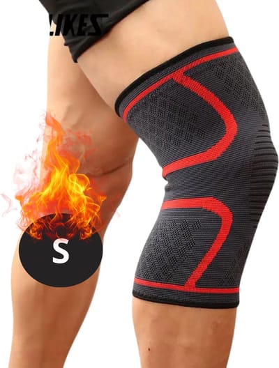 Nivard Kniebrace - Sportbrace Knie - Knee Sleeves - Knee Sleeves Powerlifting - Compressie Knie Brace - Knee Wraps - Knee Support - Dames - Heren - Comfortabel - Rood - Maat S