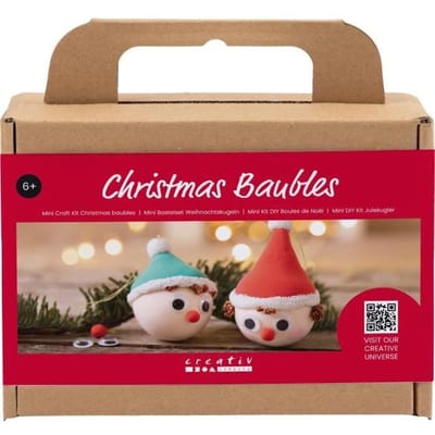 Creativ Company Mini Hobbyset Kerstballen Rode en Groene Kabouters