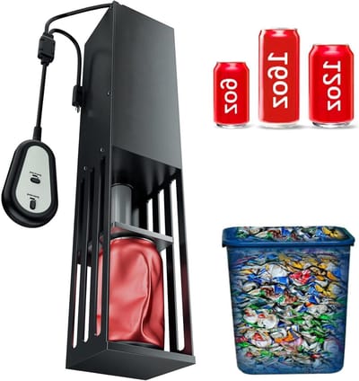Can Crusher, Heavy Duty Wall Mounted Can Breaker for Recycling, Bottle Breaker for Cans, Plastic Cans, Beer Cans, Aluminium Seltzer, Soda