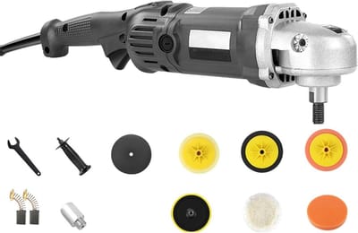 Dubbele Actie Polijstmachine - Automatische Buffer - Auto Polijsten - 8 Snelheden Instelbaar - 1250W - Zwart