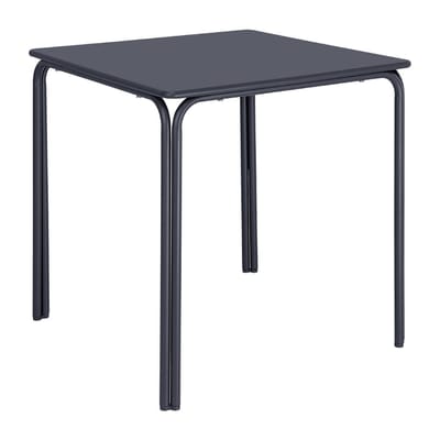 Bolero Adeline stalen vierkante tafel 700mm leisteen blauw