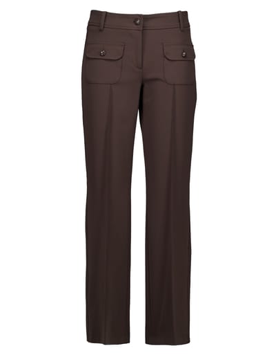 Cambio Farah Patched Pocket Pantalons Donkerbruin 6111 0427 00