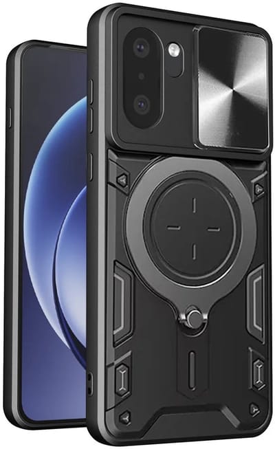 Hoesje geschikt voor OnePlus 15R - Techsuit CamGuard Pro Back Cover - Zwart