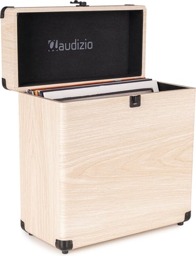 Audizio RC32 Vinyl Platenkoffer voor max 30/35 platen - Lichtbruin