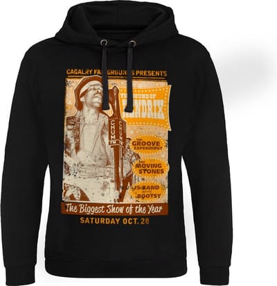 Jimi Hendrix The Sound Of Hendrix-poster Epic-hoodie zwart