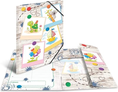 HERMA Elasticated folder A3 Cardboard Sandbox Friends