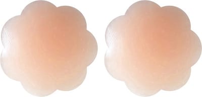 * 1 paar Zelfklevende Siliconen Siliconen Tepelcovers Lichtroze - Tepel cover - Herbruikbaar - Onzichtbaar - 6,5CM - Siliconen - Tepelbedekker - Tepelplakkers - Tepelstickers *