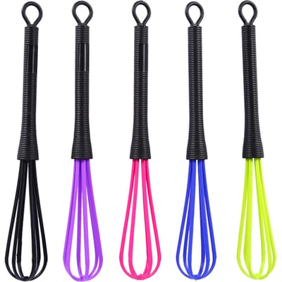 5 STUKS Plastic Salon Kapper Kapsalon Haarverf Crème Garde Keuken Ballon Mixer Gereedschap black