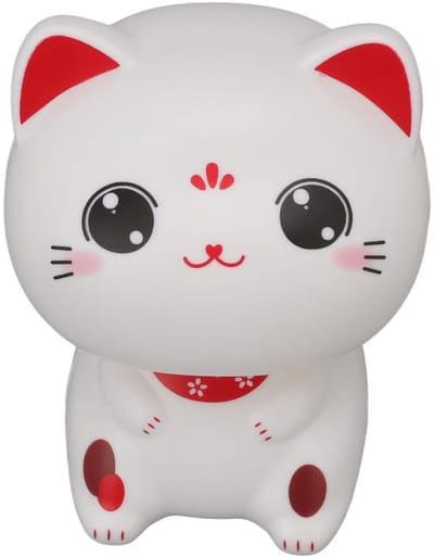 Dailygoods - Decoratieve Knikkende Kat - Zonne-energie Dashboard Ornament - Geluksfiguur - Kleurrijk - Auto en Restaurant Decoratie - Perfect voor Kan...