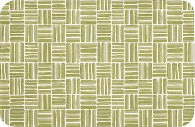 WC mat 60x40 cm - Antislip - Vlecht - Patroon - Groen - Toiletmat - Vloermat - Douchemat - Toilet tapijt - Toiletmatten