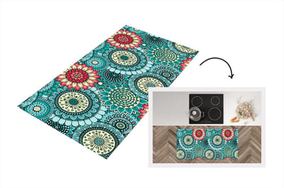 Keukenloper - Loper keuken - Meisjes - Bloemen - Patronen - 120x60 cm - Keukenloper vinyl