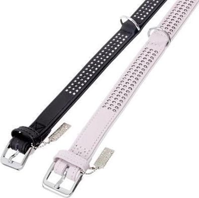 Karlie Halsband - Vintage Strasshalsband - Zwart 30mmx