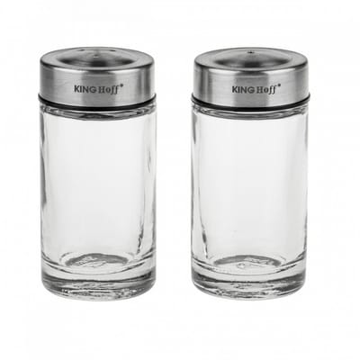 Kinghoff KH-1642 - Peper- en Zoutstel - Glazen Korpus - 50ml