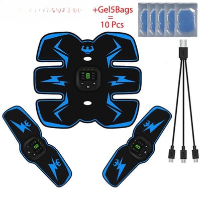 EMS Draadloze Spierstimulator Trainer Smart Fitness Buiktraining Elektrische Gewichtsverlies Stickers Body Slimming Massager