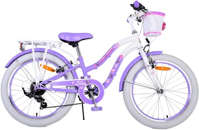 Volare Lovely Kinderfiets - Meisjes - 20 inch - Paars - 7 versnellingen