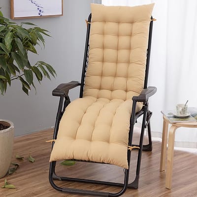Duo Kussen - Loungestoel Kussen - Buiten Ontspannen - Waterdicht Ontwerp - 48 x 165 cm - Beige
