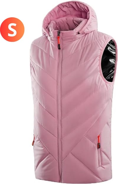 Nivard Verwarmde Bodywarmer - Heated Vest - Elektrische Bodywarmer - Extra Warm - Roze - Vrouwen - Maat S