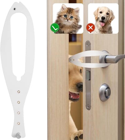 Katten deurstopper - Huisdierdeur hek - Huisdieren toegang - Verstelbaar ontwerp - 362 cm - Wit