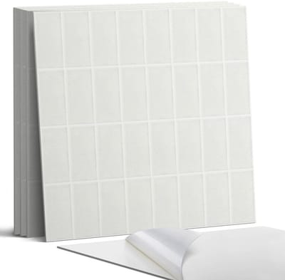 Coloray Wandpanelen Zelfklevend - Een eenvoudig mozaïek van rechthoeken Zelfklevende Wandpanelen - 50 cm x 50 cm - Romig Wandpaneel PVC - 5 stuks - Texturen Wandpanelen Zelfklevend - Keuken Wandpanelen - Wandpanelen Badkamer