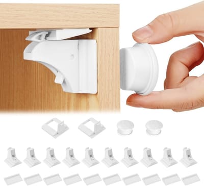 Onzichtbare magnetische kindersloten voor kasten en lades (10 stuks)