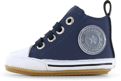 Shoesme Donkerblauw BABY-PROOF® Schoentje - Sneakers Kinderen - Jongens - Dark Blue - Microfiber leer - Maat 21
