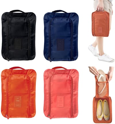 Dailygoods- Schoenentas met grote capaciteit - Waterdichte Schoenentas - Opvouwbare Schoenentas - Draagbare Reisschoenentas - Uniseks Schoenentas - Lichtgewicht en duurzaam - Schoenopbergzak