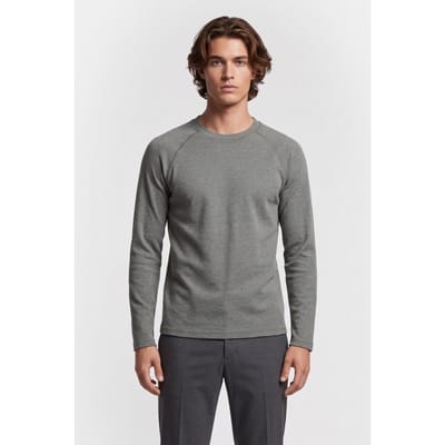ARKET Aaa Rex Long Sleeve Khaki Maat: XS Short | Longsleeves Outlet | Heren | Bruin