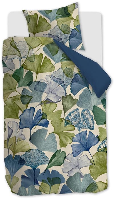 Beddinghouse Sue dekbedovertrek - Eenpersoons - 140x200/220 cm - Blauw Groen
