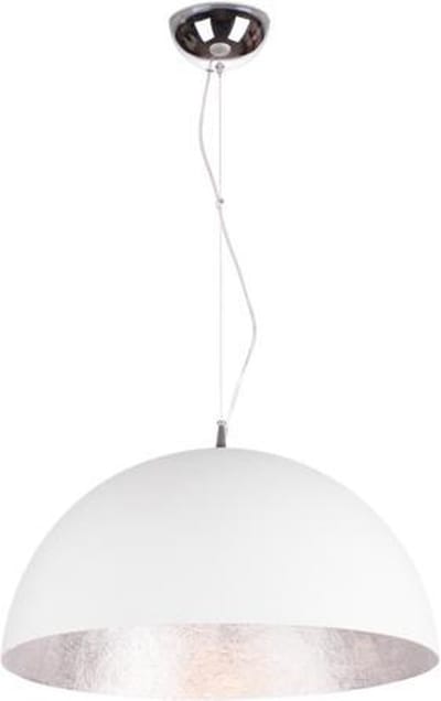 Hanglamp Cupula+ Ø50cm - mat wit / zilver - 60w E27