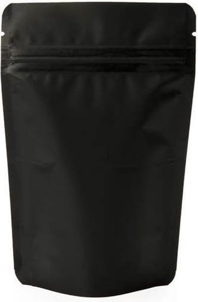 Stazakken Mat Zwart 15x9x23,2cm | 312 gram (100 stuks) | Doypacks | Stand up pouches
