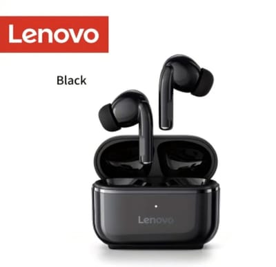 Lenovo - Draadloze zwarte oordopjes - Supersnelle verbinding - Comfortabel design