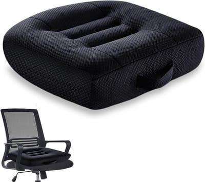 Ergonomisch Orthopedisch Zitkussen 40 x 40 cm, Extra Brede Zitkussen voor Auto, Bureau en Rolstoel, Comfortabel en Ondersteunend Kussen voor Volwassenen