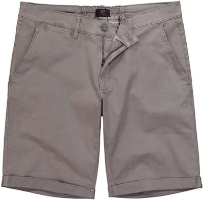 JP 1880 - Heren - Chino-bermuda Buik-Fit Regular Fit - Grijs - Maat 70