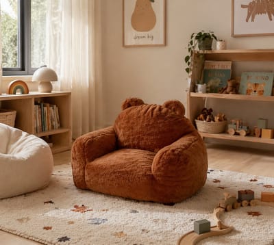 Atmosphera Kids Kinderfauteuil Mamad Beer - 60x52x65cm - Bruin